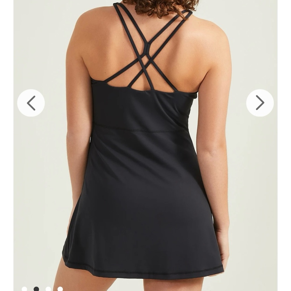 NEW Altar’d State AS Revival Black Mini Tennis Dress Size Large NWT LBD